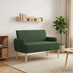 vidaXL Canapea cu capitonaj butonat Verde Jungla 116 x 67 x 81 cm GartenMobel Dekor (42041793)