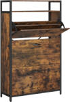 VASAGLE Dulap pentru pantofi VASAGLE cu 3 usi basculante, 15-24 perechi, maro rustic (EZ-LBS802B01) Pantofar