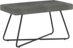vidaXL banca Simplu Gri închis 80 x 40 x 45 cm Catifea GartenMobel Dekor (42038330)