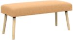 vidaXL banca Simplu Bej 110 x 40 x 46 cm Bouclé GartenMobel Dekor (42038416)