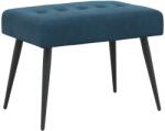 vidaXL Banca cu butoane capitonate albastru 60 x 40 x 45 cm Catifea GartenMobel Dekor (42038510)