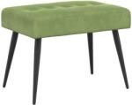 vidaXL Banca cu butoane capitonate Verde deschis 60 x 40 x 45 cm GartenMobel Dekor (42038504)