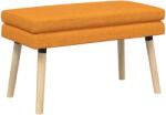 vidaXL Banca cu doua straturi Galben Intunecat 80 x 40 x 47 cm GartenMobel Dekor (42038440)