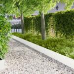 vidaXL Margine pentru gazon 20 pcs 103 x 25 cm Otel Alb GartenMobel Dekor (8008493)
