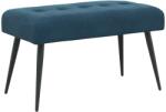 vidaXL Banca cu butoane capitonate albastru 80 x 40 x 46 cm Catifea GartenMobel Dekor (42038524)