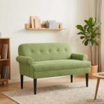 vidaXL Canapea cu capitonaj butonat Verde deschis 120 x 66 x 78 cm GartenMobel Dekor (42041831)