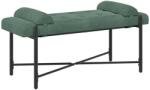 vidaXL Banca cu butoane si perne Verde Marii 110 x 40 x 46 cm Catifea GartenMobel Dekor (42038396)