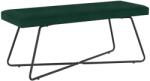 vidaXL banca Simplu Verde închis 110 x 40 x 45 cm Catifea GartenMobel Dekor (42038345)