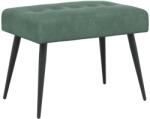 vidaXL Banca cu butoane capitonate Verde Marii 60 x 40 x 45 cm Catifea GartenMobel Dekor (42038512)