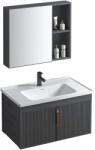 Rea Set mobilier de baie cu lavoar Astor 60 cm Gri (REA-M0004)