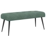 vidaXL Banca cu butoane capitonate Verde Marii 110 x 40 x 46 cm GartenMobel Dekor (42038540)