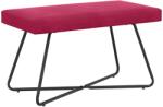 vidaXL banca Simplu Rosu Vin 80 x 40 x 45 cm Catifea GartenMobel Dekor (42038334)