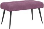 vidaXL Banca cu butoane capitonate Violet 80 x 40 x 46 cm Catifea GartenMobel Dekor (42038528)