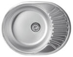 FERRO DR45/58, H - Chiuveta rotunda ova si picurator 45x58 cm, satinat (DR45/58,H) Chiuveta