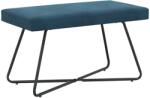 vidaXL banca Simplu albastru 80 x 40 x 45 cm Catifea GartenMobel Dekor (42038338)