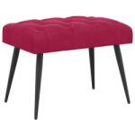vidaXL Banca cu butoane capitonate Rosu Vin 60 x 40 x 45 cm Catifea GartenMobel Dekor (42038548)