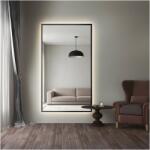 Alfaram Oglindă în ramă neagră cu iluminare - 1503 LED - culoarea ramei la alegere