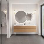 Alfaram Set de oglinzi de baie cu iluminare - ASTERIA LED