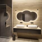 Alfaram Set de oglinzi de baie cu iluminare - UNIVERSE DOUBLE LED