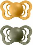 BIBS Couture anatómiai szilikon cumik 2db - 1-es méret Honey Bee / Olive