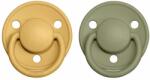 BIBS De Lux szilikon cumik 2db - one size Honey Bee / Olive