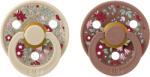 BIBS x LIBERTY Colour természetes gumi cumik 2 db - 1-es méret Vanilla / Woodchuck