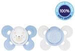 Chicco Physio Comfort szilikon cumi 2-6m fiú - maci/pöttyös 2 db Variant: chlapec - macko/bodky 2comfort silikóm