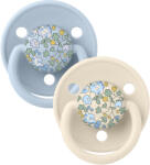 BIBS x LIBERTY De Lux szilikon cumik 2 db - egy méret Ivory / Baby Blue