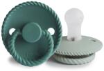 Frigg KÖTÉL KŐ KÉK ÉJ/ZSÁLYA ÉJ CUMIK KETTŐS CSOMAGOLÁSA, 0-6 hónap, SZILIKON SAGE/ VINTAGE GREEN