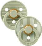 BIBS STUDIO Colour Pin természetes gumi cumik 2 db - 2-es méret Sage Mix
