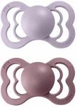 BIBS Supreme szimmetrikus szilikon cumik 2db - 1-es méret Dusky Lilac / Heather