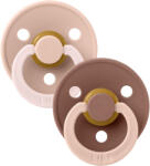 BIBS STUDIO Colour Fusion természetes gumi cumik 2db - 2-es méret Blush Woodchuck mix