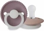 Frigg KÖTÉL KŐ KÉK ÉJ/ZSÁLYA ÉJ CUMIK KETTŐS CSOMAGOLÁSA, 0-6 hónap, SZILIKON TWILIGHT MAUVE/ BLUSH