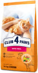 CLUB 4 PAWS Premium Borjúhússal Száraz Macskaeledel 14 kg