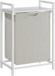 Vasagle Cos de rufe VASAGLE 65L cu raft si sac detasabil, alb, 50x33x72 cm (EZ-BLH101W01)