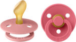 BIBS Colour anatómiai cumik természetes gumiból 2 db - 2-es méret Dusty Pink / Coral