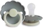 Frigg DAISY NIGHT BLUSH/ CREAM CUMI KETTŐS CSOMAGOLÁS, 0-6 HÓNAPOS KORIG, SZILIKON Variant: FRENCH GRAY / PORTOBELLO