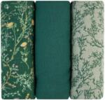 KikkaBoo Muszlin pelenka 75x75 cm 3db Secret Garden Green