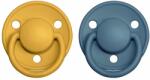 BIBS De Lux szilikon cumik 2db - one size Mustard / Petrol
