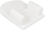 KikkaBoo Pozicionáló ékpárna memóriahabból Airknit White
