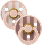 BIBS STUDIO Colour Block természetes gumiból készült cumik 2 db - 1-es méret Blush Mix
