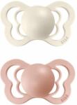 BIBS Couture anatómiai cumik természetes gumiból 2db - 1-es méret Ivory / Blush