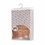 XKKO BMB gumis lepedő kiságyba 120x60, Baby Pink Cross