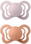 BIBS Couture anatómiai cumik természetes gumiból 2 db - 2-es méret Pink Plum / Peach