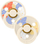 BIBS STUDIO Colour Morning Bloom természetes gumi cumik 2db - 1-es méret Variant: Ivory Mix