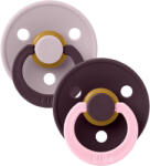 BIBS STUDIO Colour Fusion természetes gumi cumik 2db - 2-es méret Variant: Dusky Lilac Plum mix