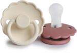 Frigg KÉTPACK CUMI DAISY AURORA/CROISSANT, 0-6 HÓ, SZILIKON CREAM / POWDER BLUSH