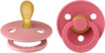 BIBS Colour szimmetrikus cumik természetes gumiból 2 db - 1-es méret Variant: Dusty Pink / Coral