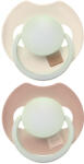 LOVI Világító szilikon dinamikus cumi PRIME 18m+ 2db Ivory/Blush