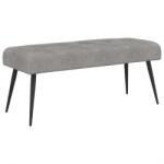 vidaXL Banca cu butoane capitonate Gri deschis 110 x 40 x 46 cm GartenMobel Dekor (42038529)